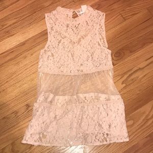 Laced/sheer Tank